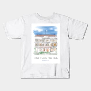 Raffles Hotel Singapore Art Kids T-Shirt